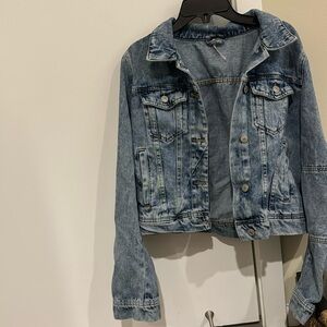 Cropped Free People Jean jacket